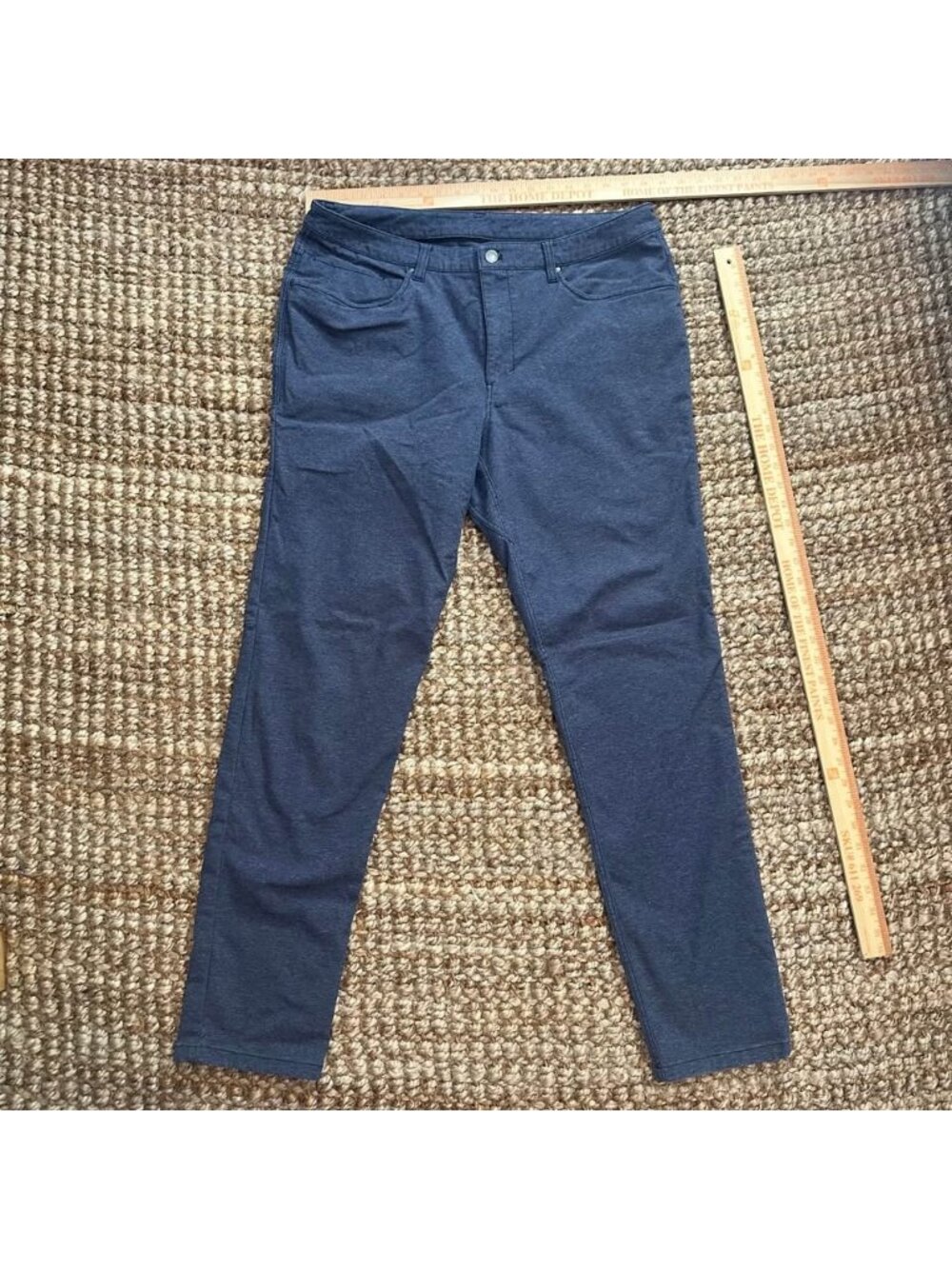 Lululemon Men’s ABC Pant Slim 36x32 TechCanvas LM5983S Heather Blue